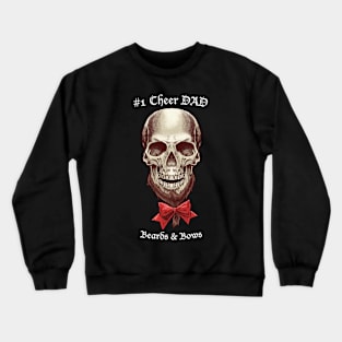 CHEER Skull Beard Design Crewneck Sweatshirt